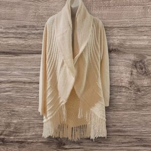 Dolce Stella Cream‎ Colored Long Sweater XL